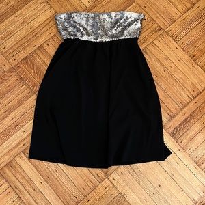 Theory sequined and black dress